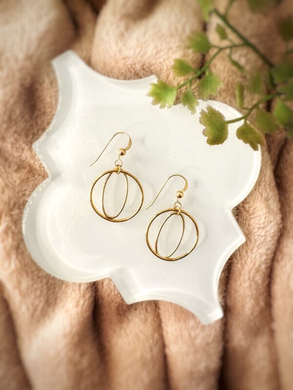 Oval+Circle Earrings