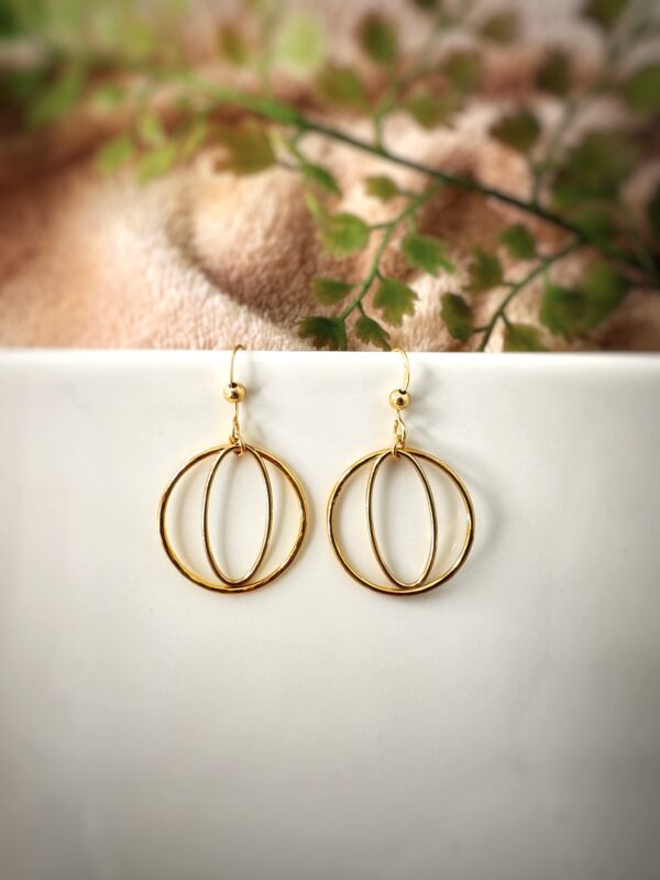 Oval+Circle Earrings - Image 2